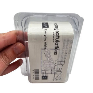 Stampin Up Wood Mount Rubber Stamp Set Crafting Everyday Wishes